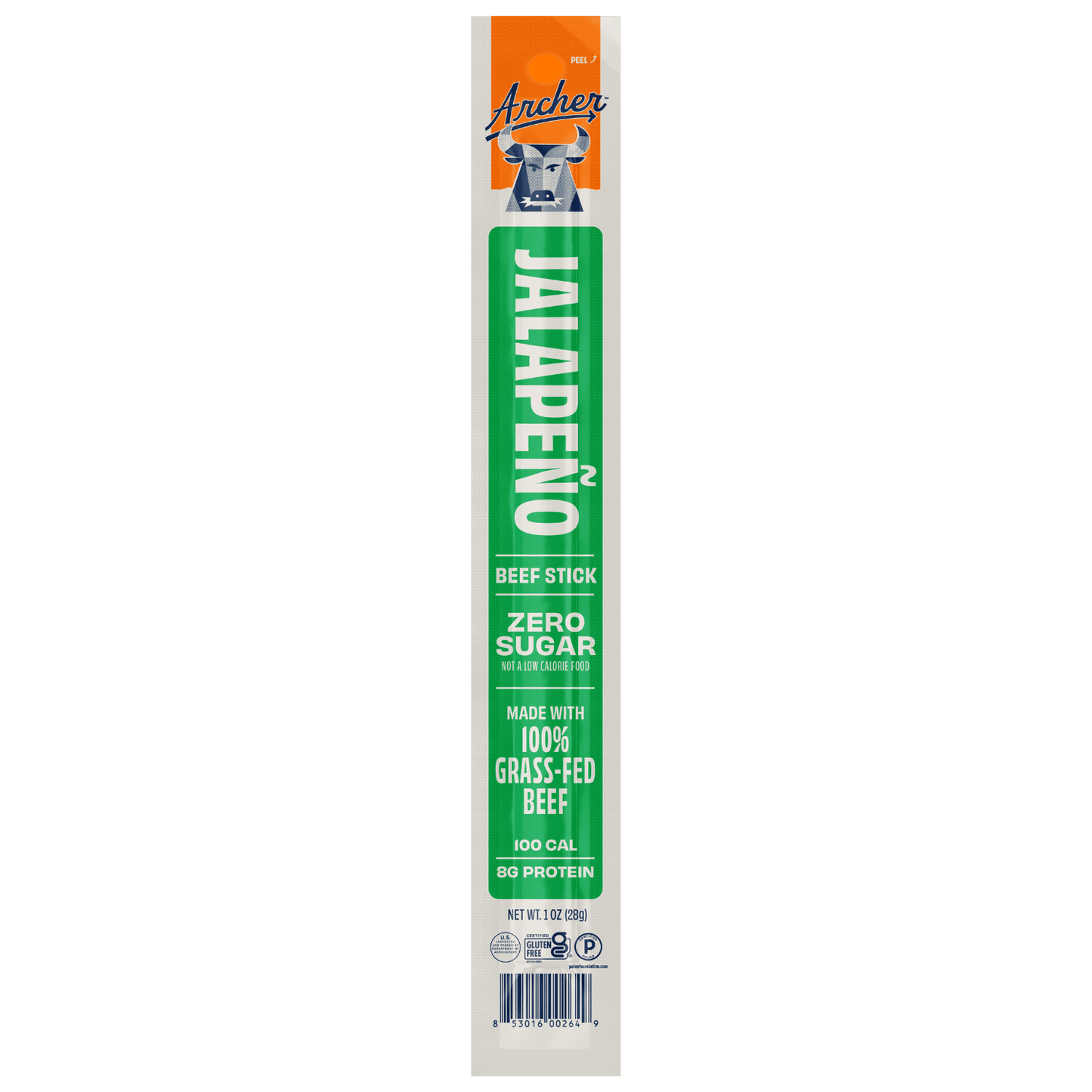 Archer Jalapeno Beef Stick front of package